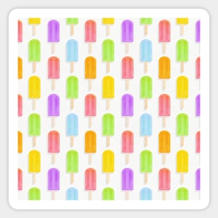 Rainbow Summer Popsicles Pattern Sticker